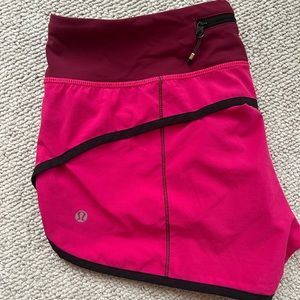 lululemon speed shorts, 2.5” inseam